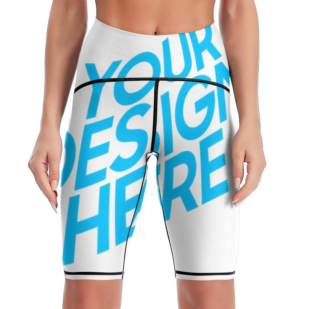 Capris de Yoga Pantalones Piratas de Deporte Cintura Alta para mujer YJ003 Personalizados con Impresión Completa con Foto Logo Patrón Texto