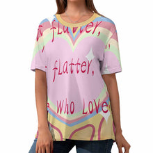 Cargar imagen en el visor de la galería, Camiseta de manga corta de algodón con estampado para mujer ZP057  Personalizada con Foto, Texto o Logo
