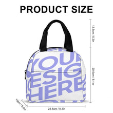 Cargar imagen en el visor de la galería, Bolsa de Almuerzo / Bolsa Térmica con Bolsillo para Exteriores Picnic Colegio Trabajo XB0602048 Personalizada Impresion Completa de Una Imagen con Foto Logo Patrón Texto
