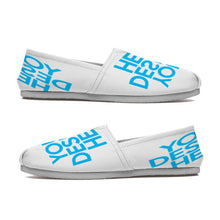 Cargar imagen en el visor de la galería, TOMS Zapatilla de Lona para Mujeres con Misomo Diseño Personalizado Personalizada de Ambos Zapatillas con Tu Imagen o Texto
