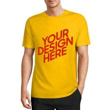 Cargar imagen en el visor de la galería, Camiseta 100% algodón orgánico estampada en el frente personalizado con patrón foto texto
