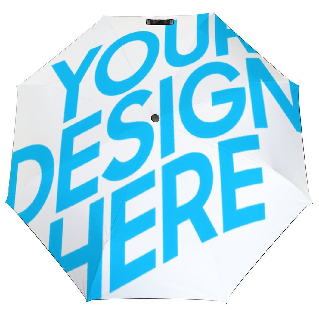 Paraguas Manual de 3 Pliegues ZYS02-8K con 3 segmentos de Vinilo con Diseño Personalizado de Tus Fotos o Textos