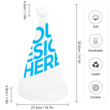 Cargar imagen en el visor de la galería, Gorro de Papá Noel para Niños de Poliéster con Diseño Personalizado de Tu Texto o Imagen
