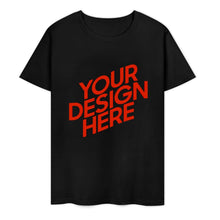 Cargar imagen en el visor de la galería, Camiseta 100% algodón orgánico estampada en el frente personalizado con patrón foto texto
