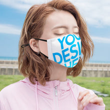 Cargar imagen en el visor de la galería, Mascarilla para PM2.5 (Cuerda Negra)  con Diseño Personalizado Personalizada con Foto, Texto o Logo
