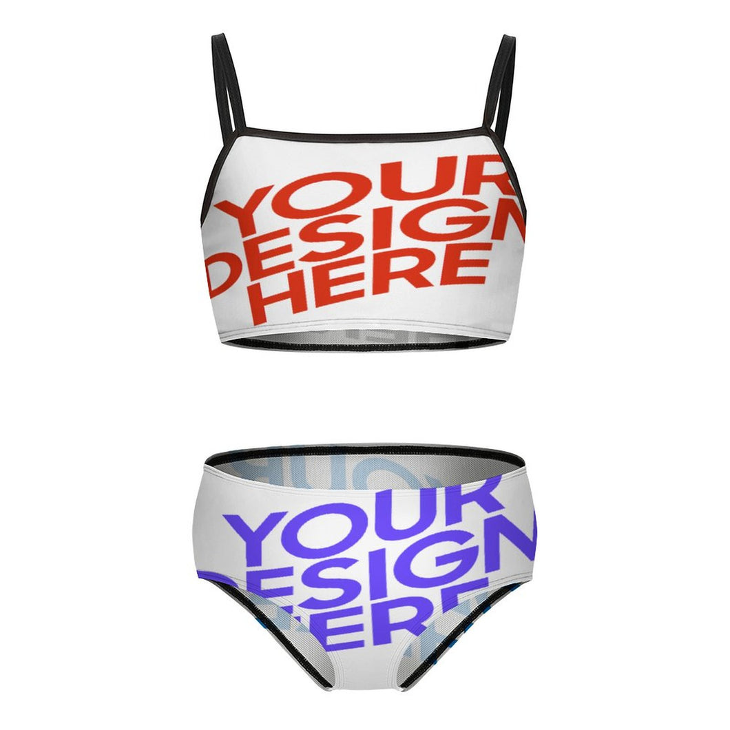 Niños niñas traje de baño bikini traje de baño NT009 personalizado con patrón foto texto (impresión de imágenes múltiples)