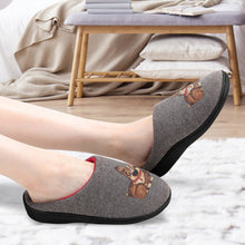 Cargar imagen en el visor de la galería, Pantuflas de Algodón Avanzado para Mujer con Diseño Personalizado Personalizada de Tus Imágenes o Nombres
