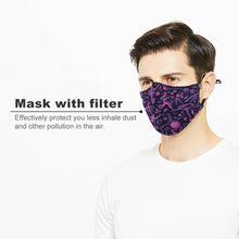 Cargar imagen en el visor de la galería, Mascarilla Reutilizable Lavable Higiénica Ajustable sin Filtro para Adultos Mujer Hombre JJ0521190 Personalizada Impresion Completa de 2 Imágenes Diferentes con Foto Logo Patrón Texto
