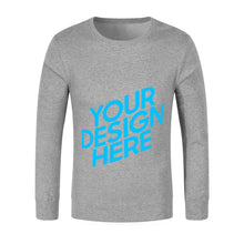 Cargar imagen en el visor de la galería, Sudadera de Algodón cuello redondo Unisex para mujer hombre FS0816000 Personalizada con Impresión Delantera con Foto Logo Patrón Texto

