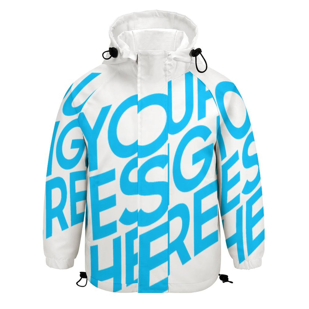 Chaqueta con capucha velcro manga larga para niños niñas A541 Personalizada con Impresión Completa de una imagen con Foto Logo Patrón Texto