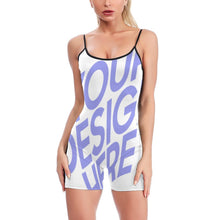 Cargar imagen en el visor de la galería, Jumpsuit Pantalones de Yoga Mono Deportivo de Ejercicio Fitness XG014 Personalizado con Impresión Completa de múltiples imágenes con Foto Logo Patrón Texto
