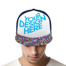 Cargar imagen en el visor de la galería, Snapback flat gorra para mujer /hombre Gorra de béisbol de goma Multicolores Personalizado Personalizada con Foto, Texto o Logo
