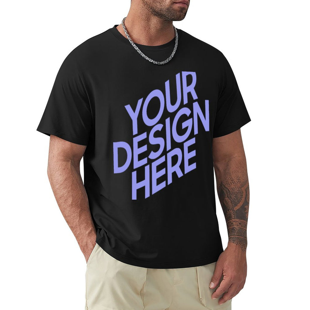 Camiseta de manga corta Boutique deportiva para hombre FS0803124 Personalizada con Impresión Frontal Trasera de dos imágenes con Foto Logo Patrón Texto