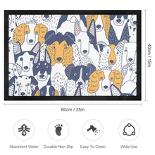 Cargar imagen en el visor de la galería, Alfombra de Tela sin Tejida de Goma Negra con Diseño Personalizada JJ0506002 con Tu Texto Foto Patrón
