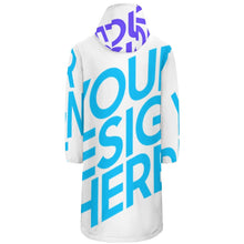 Cargar imagen en el visor de la galería, Chaqueta Cortaviento largo con capucha para hombre FS0818007 Personalizado con impresión completa de una imagen con Foto Logo Patrón Texto
