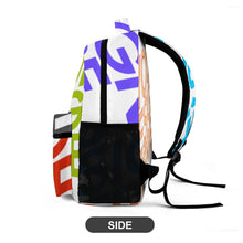 Cargar imagen en el visor de la galería, Mochila con estampado de 8 imágenes, mochila escolar impermeable para niños, niñas, adolescentes, personalizada con texto de patrón de foto
