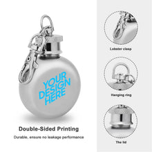 Cargar imagen en el visor de la galería, Petaca Pequeña de Alcohol (Impresión UV) con Diseño Personalizado Personalizada de Tus Fotos o Nombres
