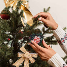 Cargar imagen en el visor de la galería, Adornos Decoraciones de Navidad de Corazón / Adornos Navideños Personalizados con Foto Logo Patrón Texto (Impresión Completa de Una Imagen)
