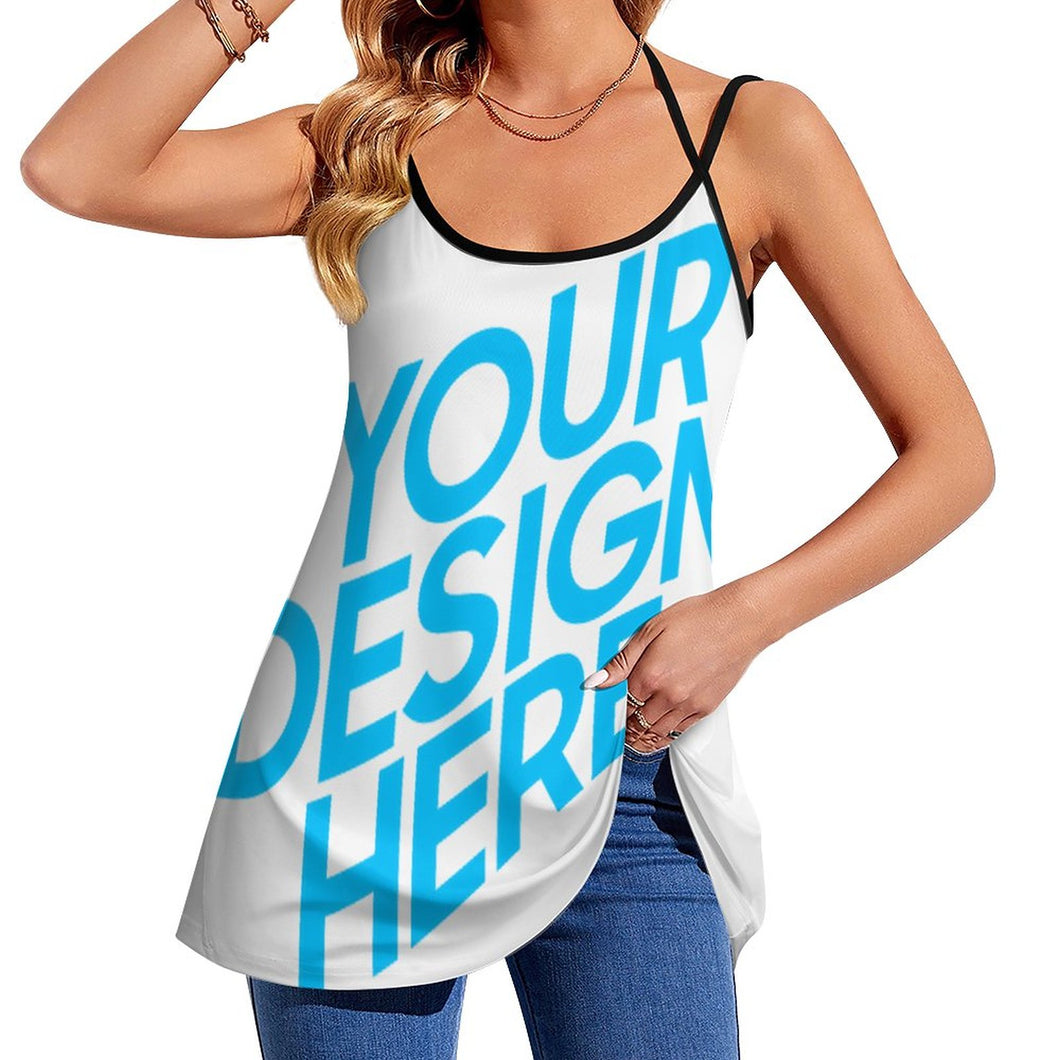 Chaleco/Camiseta sin Mangas de Verano para Mujer Personalizada MK Estampado de Una Imágen con Logo Patrón Texto Foto