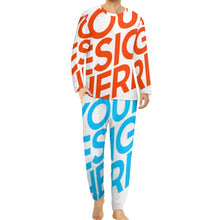 Cargar imagen en el visor de la galería, Conjunto de pijama suave con estampado para hombre ITZ Personalizado con Impresión Completa de una imagen con Foto Logo Patrón Texto
