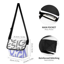 Cargar imagen en el visor de la galería, Bolsa de Bandolera de Grande Capacidad para Jóvenes Estudiantes Unisex XB0614004 Personalizada Impresión Completa de Múltiples Imágenes con Foto Logo Patrón Texto
