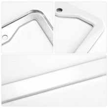 Cargar imagen en el visor de la galería, Marco de placa de matrícula de aluminio con dos orificios redondos (un par) QC1101012  Personalizado Personalizada con Foto, Texto o Logo
