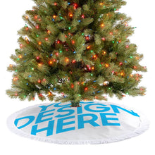 Cargar imagen en el visor de la galería, Falda para Árbol de Navidad (Cordón de Borlas) con Diseño Personalizado con Tus Patrones o Fotos
