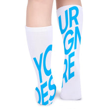 Cargar imagen en el visor de la galería, Calcetines Largos Gruesos de Moda para adulto mujer hombre FS0808009 Personalizados con impresión completa con Foto Logo Patrón Texto
