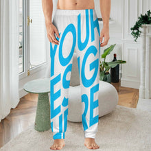 Cargar imagen en el visor de la galería, Pantalón de pijama para hombre D27P personalizado con patrón foto texto
