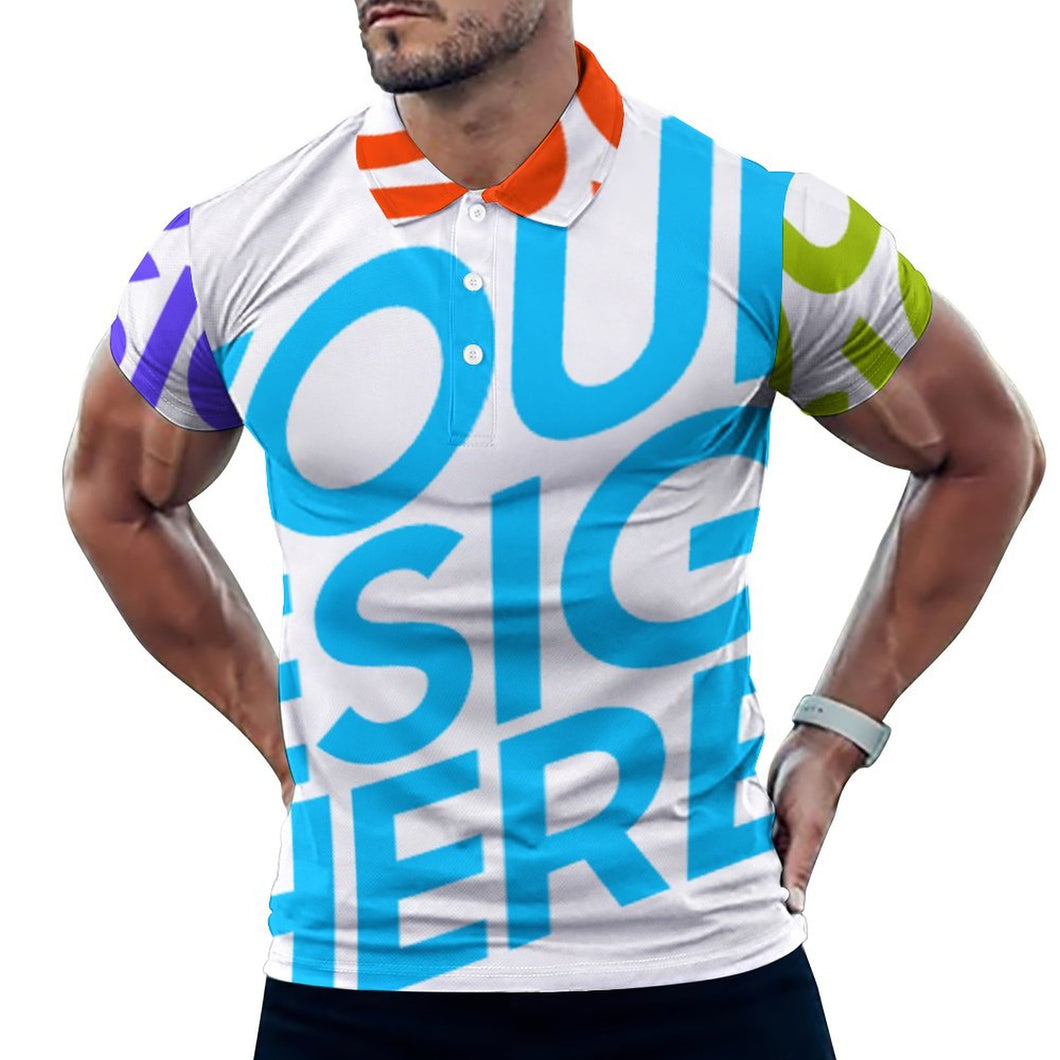 Polo / Camisa de hombre de verano con estampado B612 Personalizado con Impresión Completa de múltiples imágenes con Foto Logo Patrón Texto