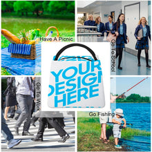 Cargar imagen en el visor de la galería, XB0602011 Bolso térmico Bolso del refrigerador Bolso del almuerzo Bolso de Oxford con la manija A005 Impresión del diseño para requisitos particulares Personalizado con Foto o Mensajes de Texto
