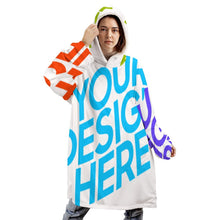 Cargar imagen en el visor de la galería, Abrigo / Sudadera con capucha caliente con forro polar de moda para mujer B412 Personalizado con Foto Logo Patrón Texto (Impresión Completa de múltiples imágenes)
