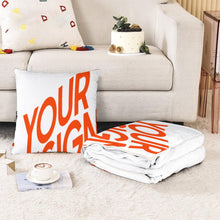 Cargar imagen en el visor de la galería, Almohada Manta 2 en 1 Personalizada con Foto Texto Patrón - Imprimir parte de una imagen
