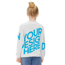 Cargar imagen en el visor de la galería, Jersey Suelto Suéter Holgado Cuello Redondo para Niña Chica MY03 Personalizado con Impresión Completa con Foto Logo Patrón Texto
