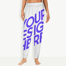 Cargar imagen en el visor de la galería, Pantalón de pijama de mujer EP en calidad soft personalizado con patrón foto texto (impresión de imagen única)
