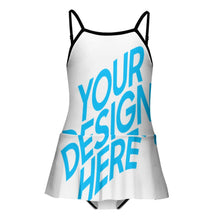 Cargar imagen en el visor de la galería, Tankini / Bañador con Volantes Estampado para Niñas NT024 Personalizado con Impresión Completa con Foto Logo Patrón Texto
