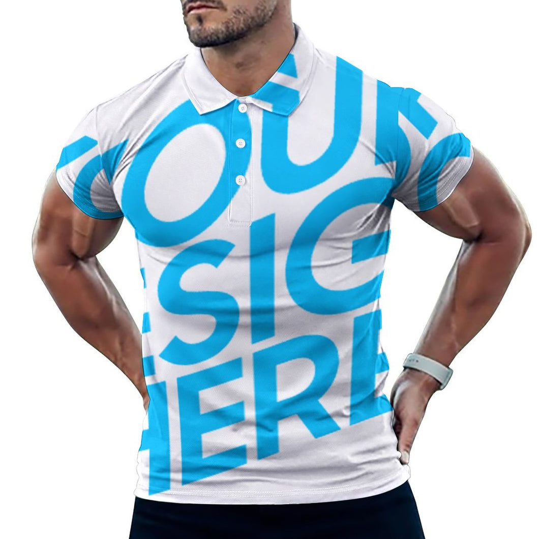 Polo / Camisa de hombre de verano con cuello con estampado B612 Personalizado con Impresión Completa de una sola imagen con Foto Logo Patrón Texto