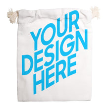 Cargar imagen en el visor de la galería, Bolsa de Lienzo de Almacenamiento con Impresión a Una Cara de Diseño Personalizado con Tus Textos o Imágenes
