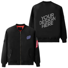 Cargar imagen en el visor de la galería, Chaqueta de Fuerza Aérea Casual Unisex para hombre mujer FS0818002 Personalizada Completa de Una Imagen con Foto Logo Patrón Texto
