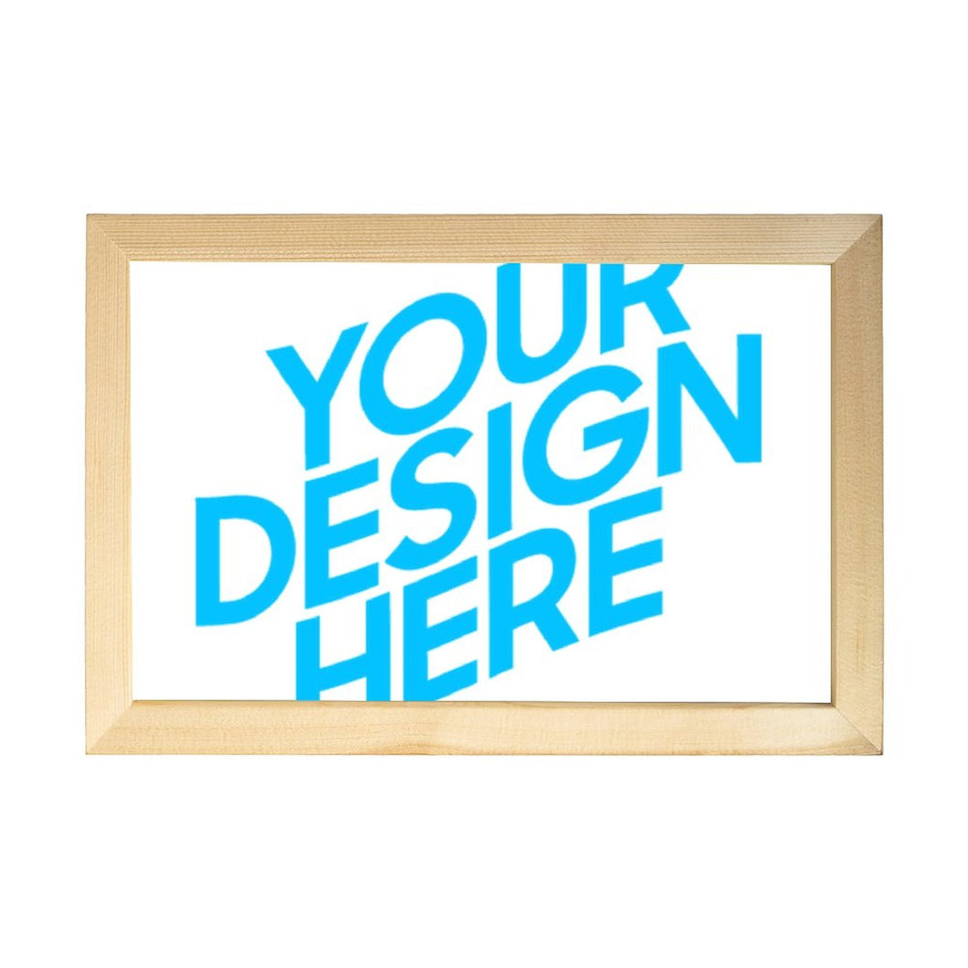 Tablero Enmarcado de Madera con Impresión UV de Diseño Personalizado Personalizada con Tu Foto o Texto