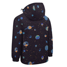 Cargar imagen en el visor de la galería, Chaqueta corta fina deportiva con capucha protegido de viento para niños niñas A537 Personalizada con Impresión Completa de múltiples imágenes con Foto Logo Patrón Texto
