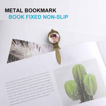 Cargar imagen en el visor de la galería, Marcapáginas de metal Marcadores de arte acero inoxidable libro regalos para niñas, niños y lectores (tipo B) BG1613018 Personalizado Personalizada con Foto, Texto o Logo
