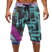 Cargar imagen en el visor de la galería, Pantalones cortos deportivos con piernas atadas con estampado para hombre AIP Personalizado con Impresión Completa de múltiples imágenes con Foto Logo Patrón Texto
