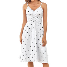 Cargar imagen en el visor de la galería, Vestido largo de tirantes de moda para mujer AJQ Personalizado con Impresión Completa de múltiples imágenes con Foto Logo Patrón Texto
