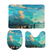 Cargar imagen en el visor de la galería, Combo de 3 Alfombras de Terciopelo Coral con Impresión de Diseño Personalizado / Personalizada con Tu Foto o Nombre
