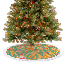 Cargar imagen en el visor de la galería, Falda para Árbol de Navidad (Cordón de Borlas) con Diseño Personalizado con Tus Patrones o Fotos
