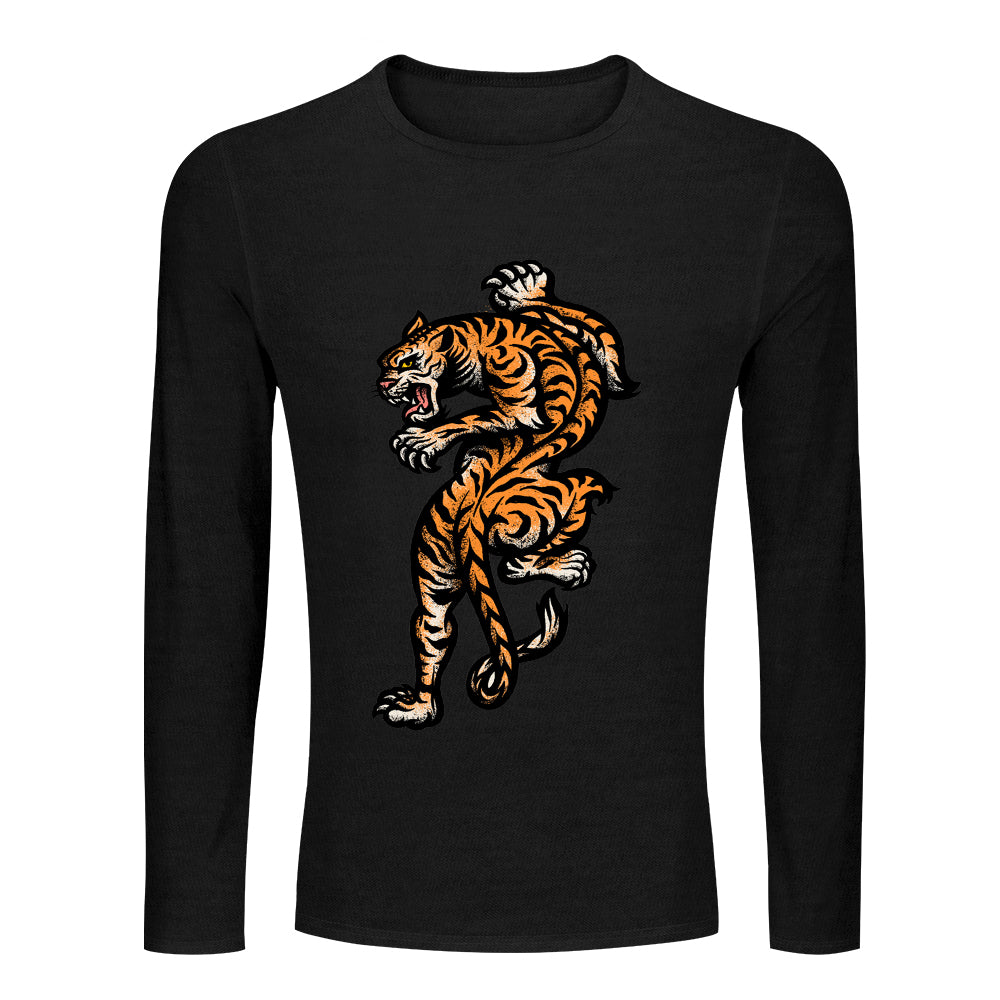Camiseta Larga Algodón Puro con Cuello Redondo Multicolor para Hombre FS0803034 Personalizada con Impresión Completa de una imagen con Foto Logo Patrón Texto