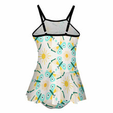 Cargar imagen en el visor de la galería, Tankini / Bañador con Volantes Estampado para Niñas NT024 Personalizado con Impresión Completa con Foto Logo Patrón Texto
