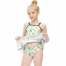 Cargar imagen en el visor de la galería, Tankini / Bañador con Volantes Estampado para Niñas NT024 Personalizado con Impresión Completa con Foto Logo Patrón Texto

