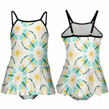 Cargar imagen en el visor de la galería, Tankini / Bañador con Volantes Estampado para Niñas NT024 Personalizado con Impresión Completa con Foto Logo Patrón Texto
